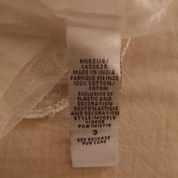 NWT Off White Ivory GUESS Mini Cotton Lace  Sundress Beach Cover-Up 3, 4 XS cute - Picture 13 of 14